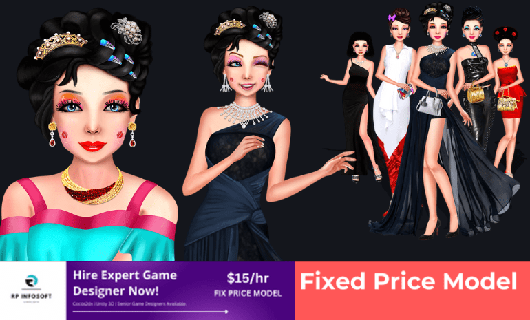 makeup dress up kids game development in india
